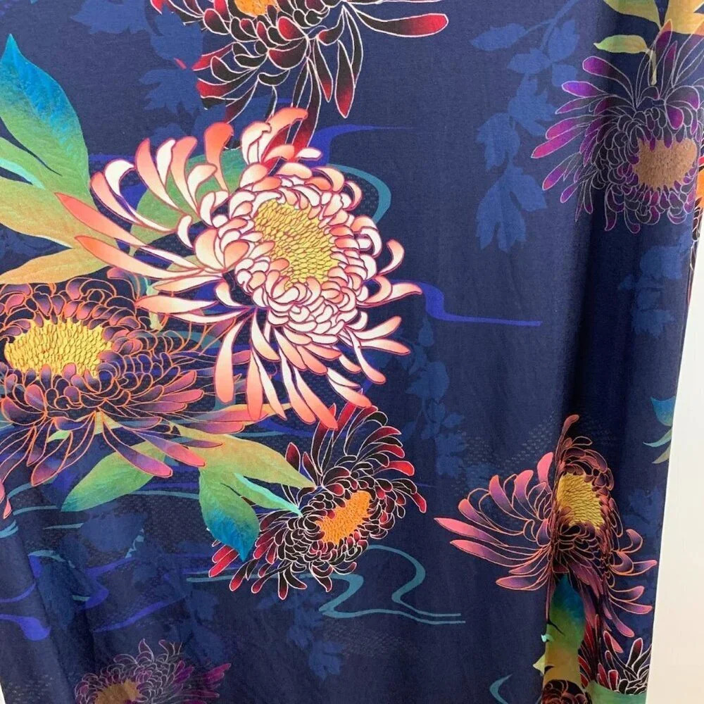 Monsoon Women's Floral Mock Plunge Neck Maxi Dress Size 12 - Picture 7 of 16